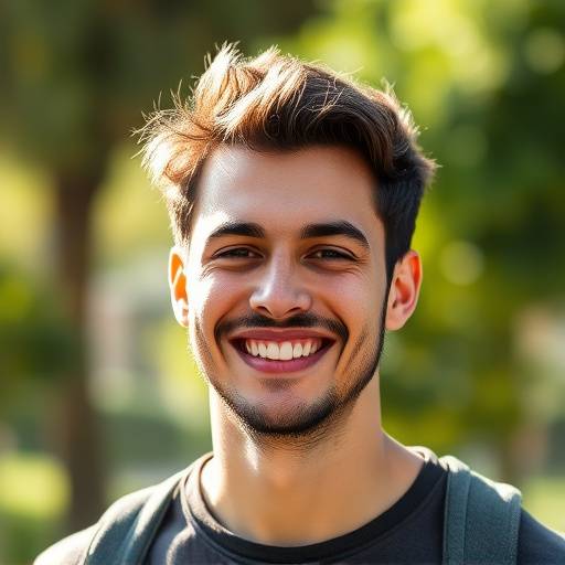 Foto de Jo√£o Pereira, aluno satisfeito